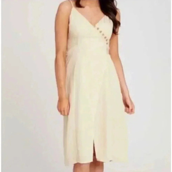 Altar’d State Melissa Wrap Midi Button Dress Sz M - Picture 1 of 4